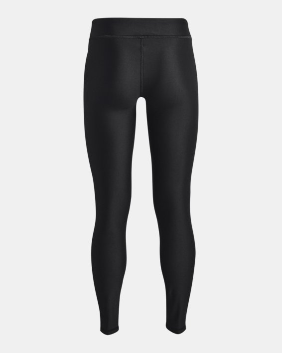 Girls' HeatGear® Print Branded Leggings in Black image number 1